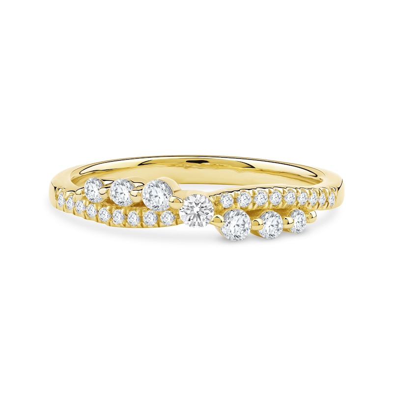 Main Image 3 of 1/3 CT. T.W. Certified Lab-Grown Diamond Crossover Ring in 10K Gold (F/SI2)