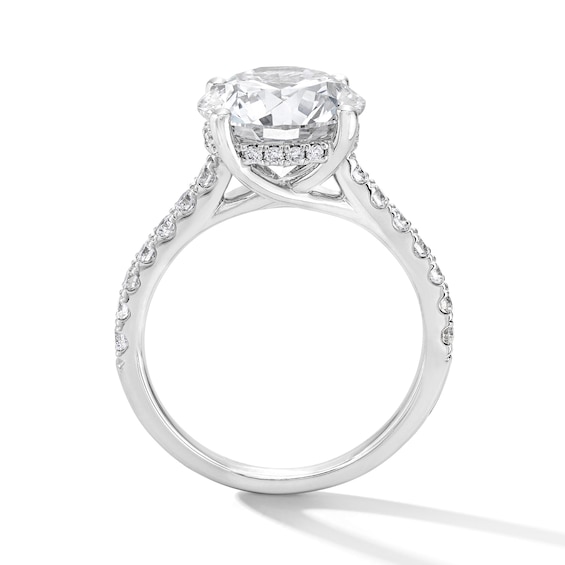 4-1/2 CT. T.w. Certified Lab-Grown Diamond Hidden Frame Engagement Ring in 14K White Gold (F/Vs2)