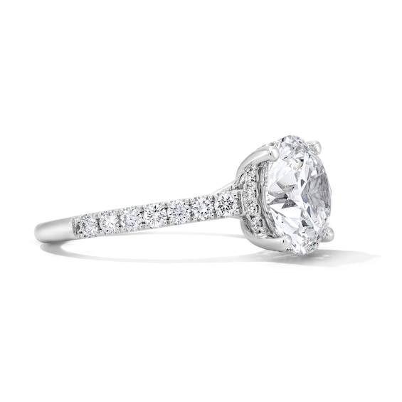 4-1/2 CT. T.w. Certified Lab-Grown Diamond Hidden Frame Engagement Ring in 14K White Gold (F/Vs2)