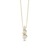 Thumbnail Image 1 of 1/3 CT. T.W. Certified Lab-Grown Diamond Graduated Trio Swirl Pendant in 10K Gold (F/SI2)