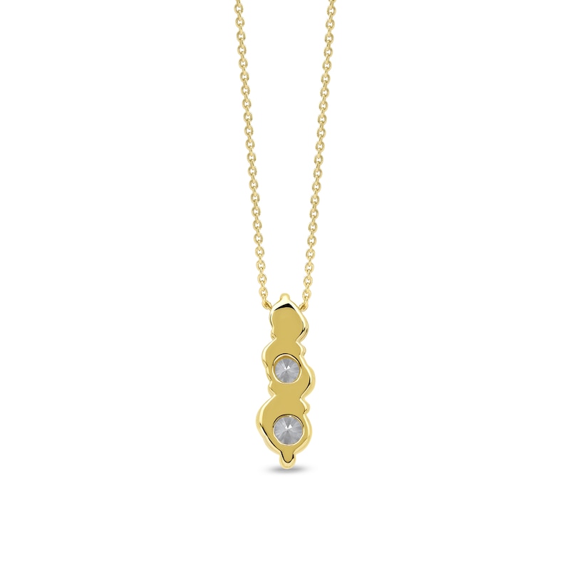 Main Image 4 of 1/3 CT. T.W. Certified Lab-Grown Diamond Graduated Trio Swirl Pendant in 10K Gold (F/SI2)
