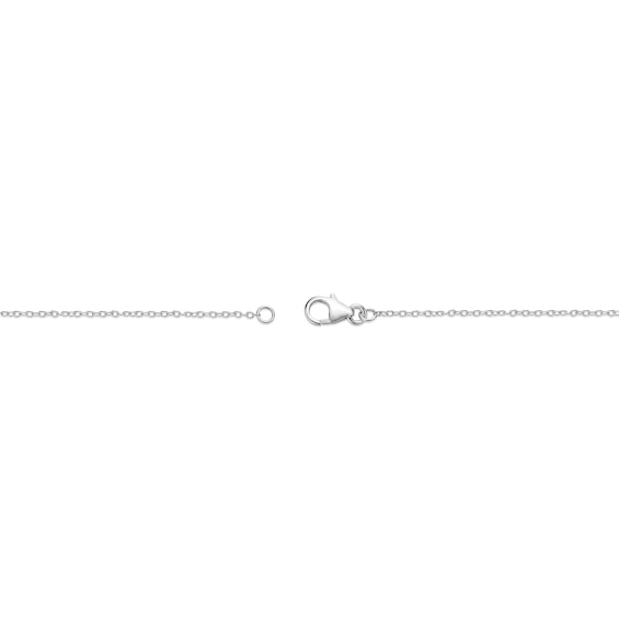 Sky and London Blue Topaz with White Lab-Created Sapphire Angel Wing Pendant in Sterling Silver