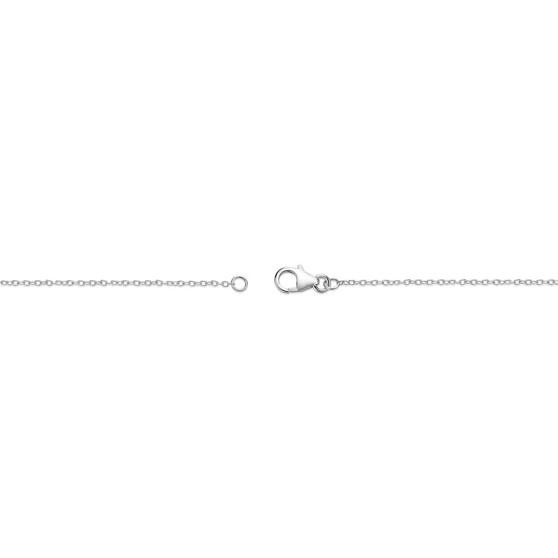 Main Image 3 of Sky and London Blue Topaz with White Lab-Created Sapphire Angel Wing Pendant in Sterling Silver