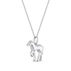 Thumbnail Image 3 of Mother-of-Pearl Horse Pendant in Sterling Silver