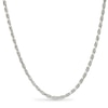 Thumbnail Image 1 of 3.5mm Diamond-Cut Rope Chain Necklace in Solid Sterling Silver - 22"