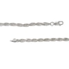Thumbnail Image 3 of 3.5mm Diamond-Cut Rope Chain Necklace in Solid Sterling Silver - 22"