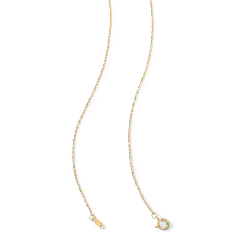 Main Image 3 of Oval White Lab-Created Sapphire and Diamond Accent Sunburst Frame Pendant in 10K Gold