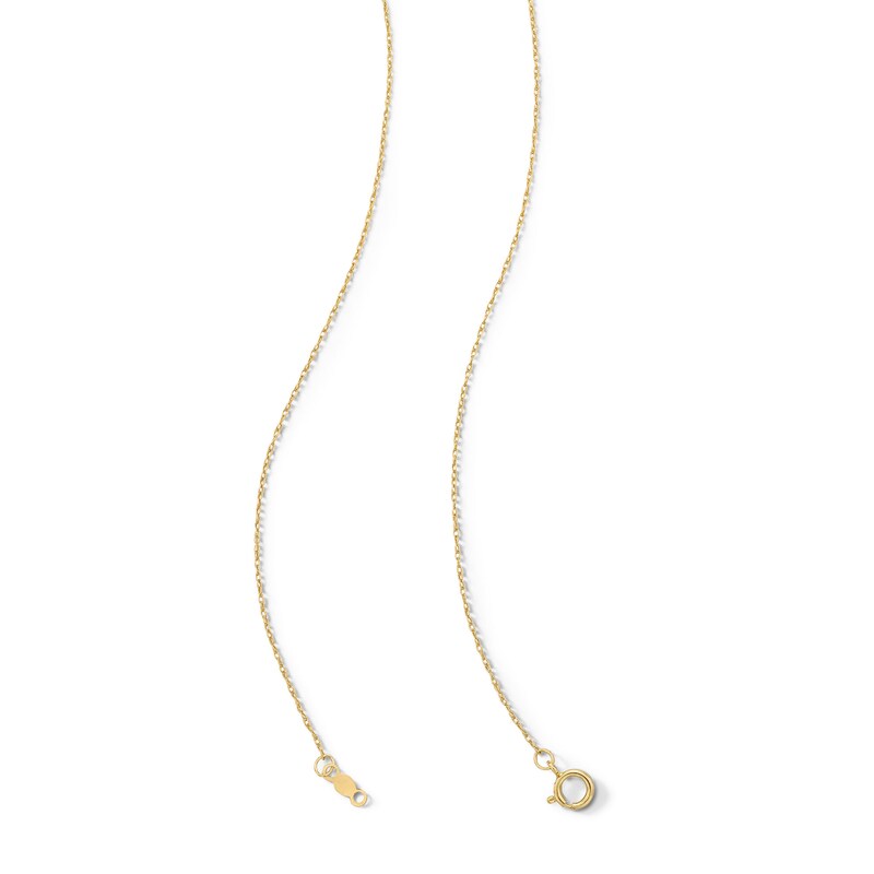 Main Image 3 of Oval Swiss Blue Topaz and Diamond Accent Sunburst Frame Pendant in 10K Gold