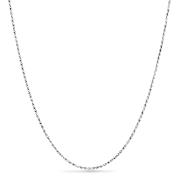1.4mm Diamond-Cut Rope Chain Necklace in Solid Sterling Silver - 20"