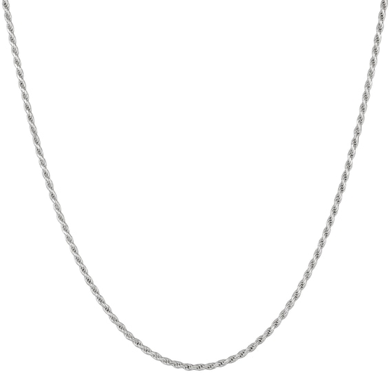 1.8mm Diamond-Cut Rope Chain Necklace in Solid Sterling Silver - 22"