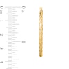 Thumbnail Image 2 of 36.0mm Diamond-Cut Twist Hoop Earrings in Hollow 10K Gold