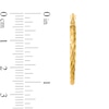 Thumbnail Image 2 of 26.65mm Twist Textured Hoop Earrings in Hollow 10K Gold