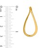 Thumbnail Image 2 of 29.5mm Twist Oval Hoop Earrings in Hollow 14K Gold