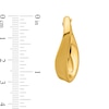 Thumbnail Image 2 of 29.7mm Twist Oval Hoop Earrings in Hollow 14K Gold