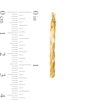 Thumbnail Image 2 of 31.71mm Satin Twist Hoop Earrings  in Hollow 10K gold