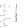 Thumbnail Image 2 of 31.71mm Satin Twist Hoop Earrings  in Hollow 10K White gold