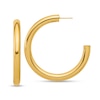 Thumbnail Image 1 of 54.0mm Tube Open Hoop Earrings in Hollow 14K Gold