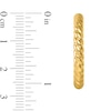 Thumbnail Image 2 of 25.7mm Rope Twist Open Hoop Earrings in Hollow 14K Gold