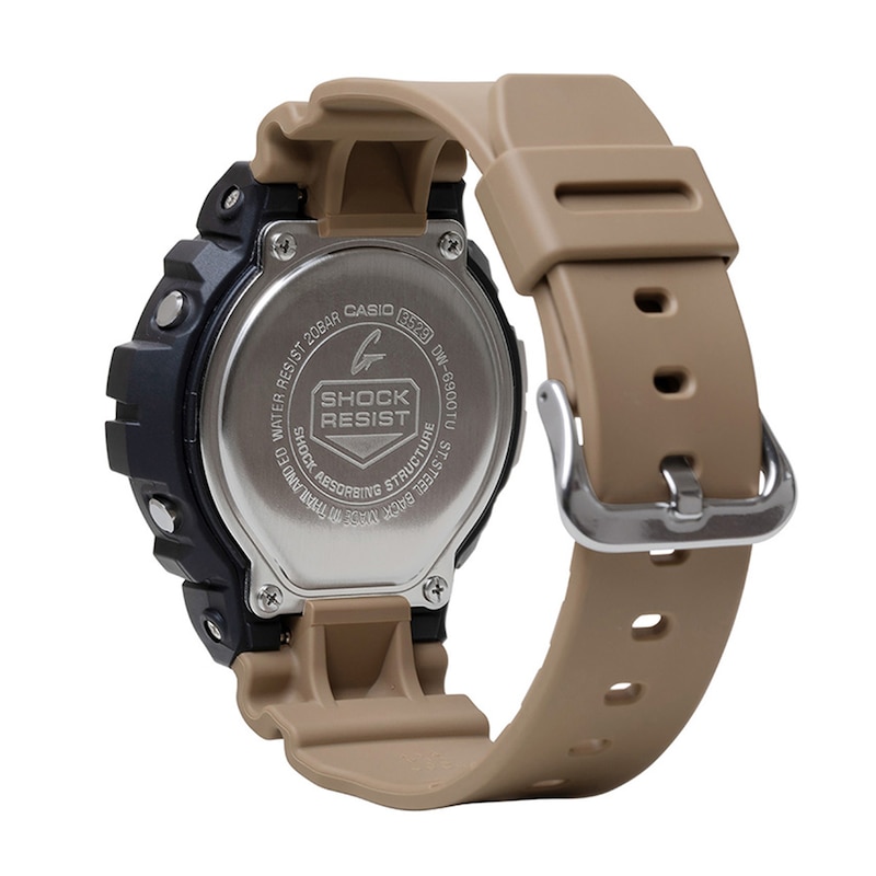 Main Image 2 of Men’s Casio G-Shock Digital Tan Resin Strap Watch with Black Dial (Model: DW6900TU-1A5)