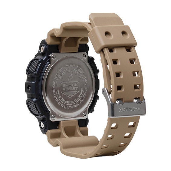 Menâs Casio G-Shock Analog-Digital Tan Resin Strap Watch with Black Dial (Model: Ga110Tu-1A5)