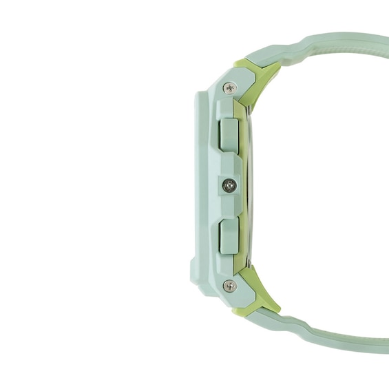 Ladiesâ Casio G-Shock Digital Step-Counter Resin Strap Watch with Light Teal Dial (Model: Gmdb300-3)