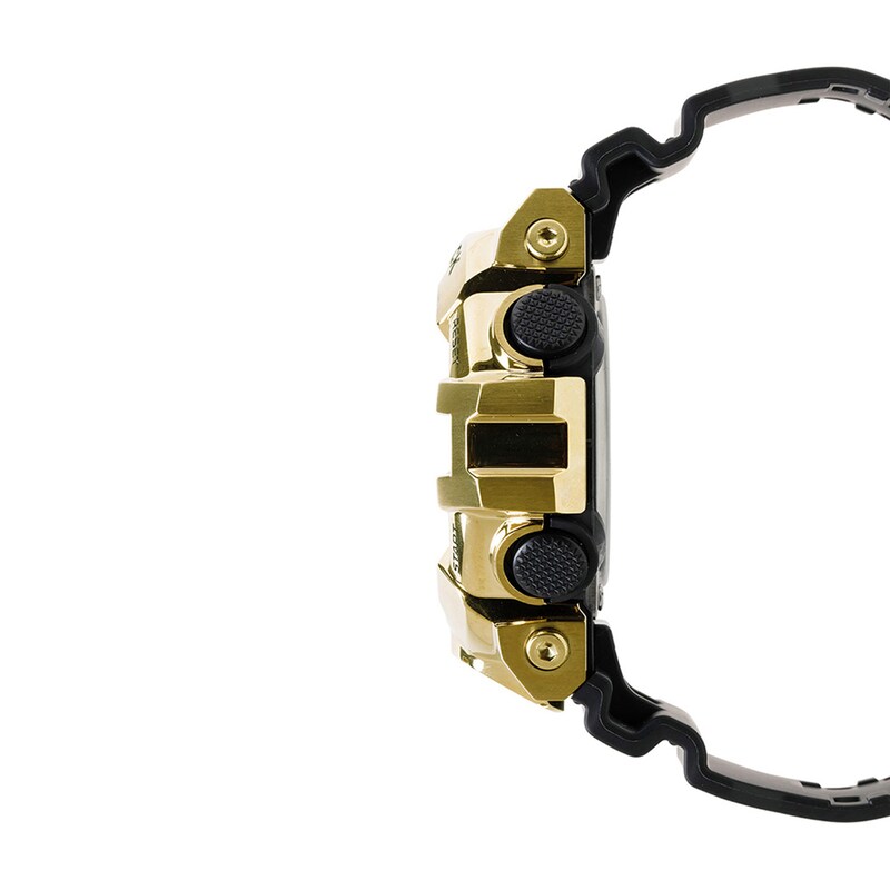 Main Image 3 of Men’s Casio G-Shock G-Steel Analog-Digital Black Resin Strap Watch with Gold-Tone Dial (Model: GM700G-9A)