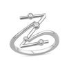 Thumbnail Image 1 of 1/8 CT. T.W. Certified Lab-Grown Diamond Bubbles Letter "Z" Ring in Sterling Silver (F/VS2)