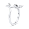 Thumbnail Image 2 of 1/8 CT. T.W. Certified Lab-Grown Diamond Bubbles Letter "E" Ring in Sterling Silver (F/VS2)