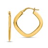 Thumbnail Image 1 of 25.0mm Tapered Square Hoop Earrings in Hollow 14K Gold