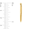 Thumbnail Image 2 of 25.0mm Tapered Square Hoop Earrings in Hollow 14K Gold