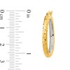 Thumbnail Image 2 of 26.55mm Diamond-Cut Hoop Earrings in Hollow 14K Gold