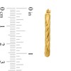 Thumbnail Image 2 of 26.0mm Twist Oval Hoop Earrings in Hollow 14K Gold