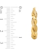 Thumbnail Image 2 of 26.0mm Diamond-Cut Rope Twist Hoop Earrings in Hollow 14K Gold