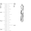 Thumbnail Image 2 of 22.0mm Twist Oval Hoop Earrings in Hollow 14K White Gold