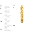 Thumbnail Image 2 of 23.0mm Rope Twist Hoop Earrings in Hollow 14K Gold