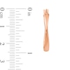 Thumbnail Image 2 of 24.0mm Twist Hoop Earrings in Hollow 14K Rose Gold