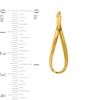 Thumbnail Image 2 of 27.6mm Twist Oval Hoop Earrings in Hollow 14K Gold