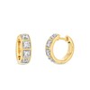 Thumbnail Image 1 of 3/4 CT. T.W. Lab-Grown Diamond Four Stone Hoop Earrings in 10K Gold (F/SI2)