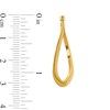 Thumbnail Image 2 of 33.0mm Twist Oval Hoop Earrings in Hollow 14K Gold