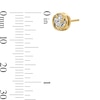 Thumbnail Image 3 of 1/4 CT. T.W. Diamond Solitaire Swirl Frame Stud Earrings in 10K Gold