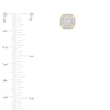 Thumbnail Image 2 of 1/2 CT. T.W. Cushion-Shaped Certified Lab-Grown Multi-Diamond Frame Stud Earrings in 10K Gold (F/SI2)