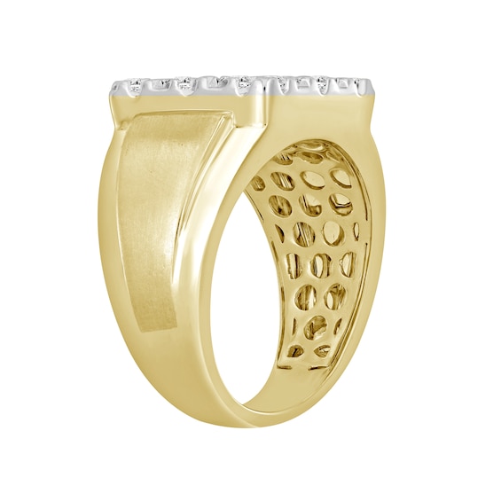 1 CT. T.w. Certified Lab-Grown Diamond Square-Top Ring in 10K Gold (F/Si2)