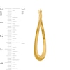 Thumbnail Image 2 of 38.0mm Twist Oval Hoop Earrings in Hollow 14K Gold