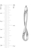 Thumbnail Image 2 of 46.0mm Infinity Hoop Earrings in Hollow 14K White Gold