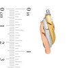 Thumbnail Image 2 of 27.25mm Triple Crossover Hoop Earrings in Hollow 14K Tri-Tone Gold