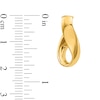 Thumbnail Image 2 of 20.0mm Ribbon Twist Hoop Earrings in Hollow 14K Gold