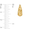 Thumbnail Image 2 of 16.0mm Graduated Filigree Huggie Hoop Earrings in Hollow 14K Gold