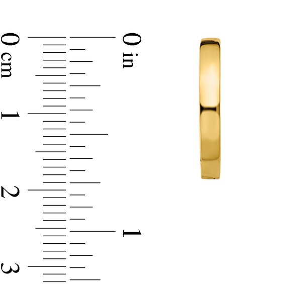 18.0mm Hoop Earrings in Solid 14K Gold