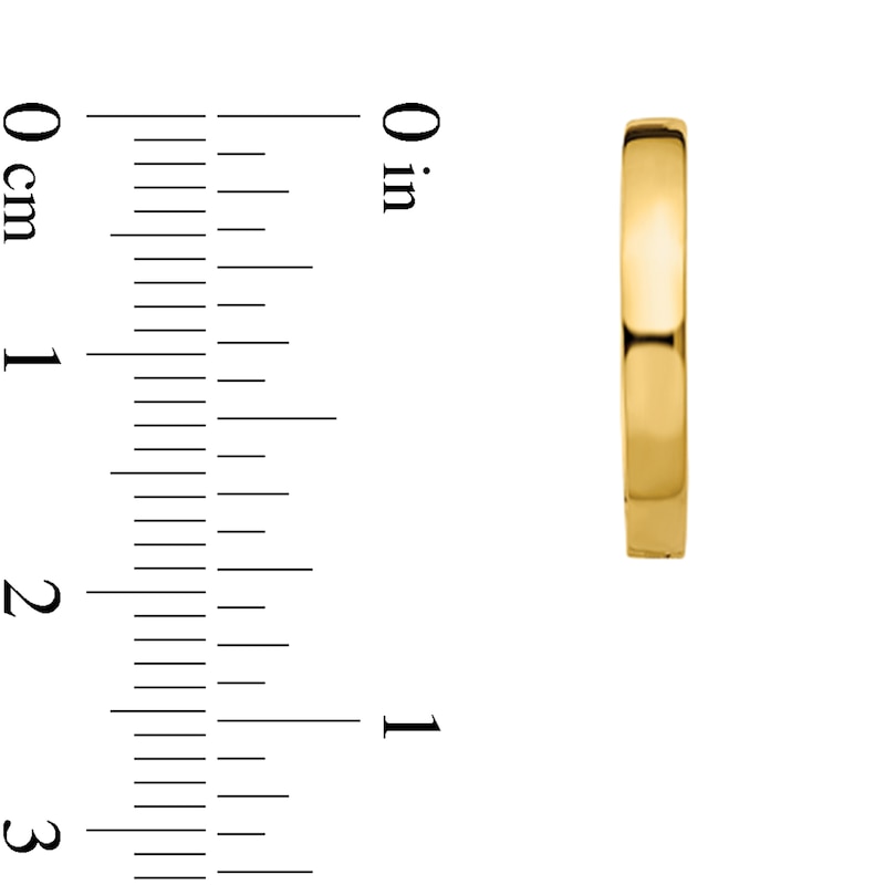 Main Image 2 of 18.0mm Hoop Earrings in Solid 14K Gold