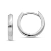Thumbnail Image 1 of 11.0mm Huggie Hoop Earrings in Solid 14K White Gold